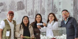 Casi 500 personas participaron en sorteo del programa Vivienda del Bienestar en Perote.