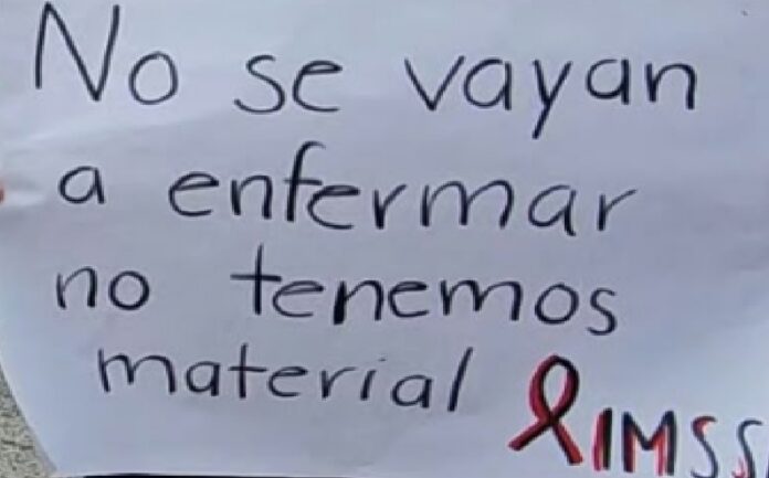Trabajadores de salud protestan