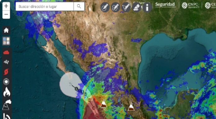 Huracán Trudy se fortalece a categoría 2 y amenaza con lluvias torrenciales en varios estados