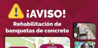 Esta noche, reducción de carriles y cierre peatonal por obras en avenida Xalapa